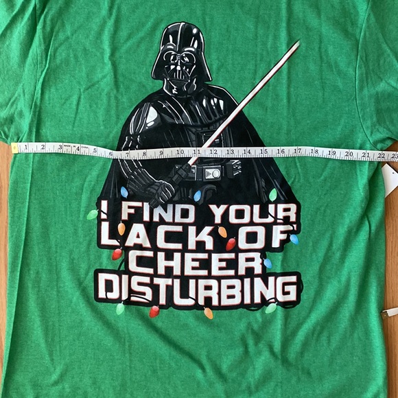 ❤️ Star Wars Darth Vader Christmas Holiday T-shirt Tee Size XL NWOT - Picture 3 of 6